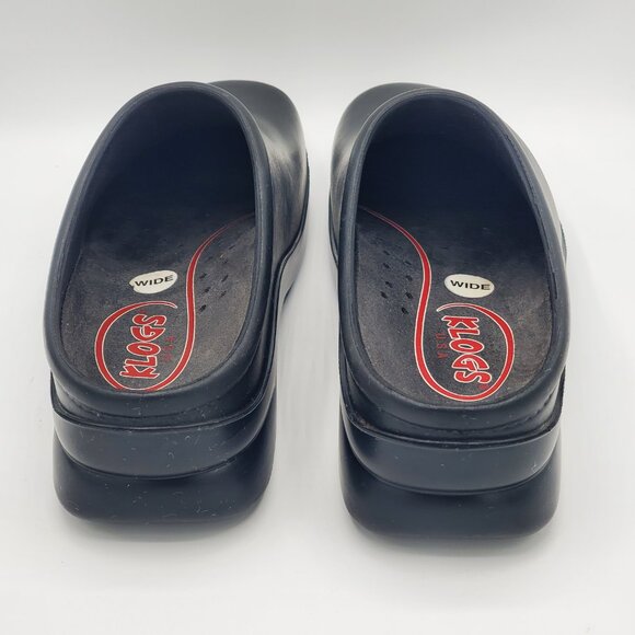 KLOGS Dusty Unisex Black Work Clog, Size 7W - Picture 5 of 9